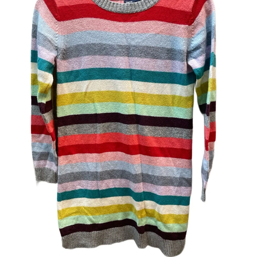 ❤️ GAP HOLIDAY CRAZY STRIPE SWEATER DRESS XL 12